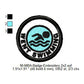 Went Swimming Daily Life Merit Adulting Badge Machine Embroidery Digitized Design Files