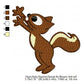 Deez Nuts Squirrel For Boxers Machine Embroidery Digitized Design Files