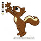 Deez Nuts Squirrel For Boxers Machine Embroidery Digitized Design Files