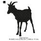 Goat Bucks Billies Silhouette Machine Embroidery Digitized Design Files