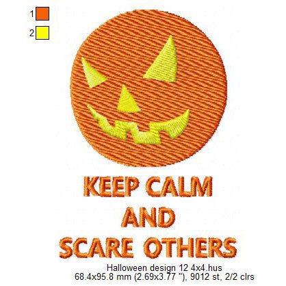 Halloween Pumpkin Ghost Symbols Machine Embroidery Digitized Design Files