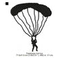 Paratrooper Shadow Silhouette Machine Embroidery Digitized Design Files