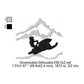 Snowmobile Silhouette Machine Embroidery Digitized Design Files | Dst | Pes | Hus | VP3