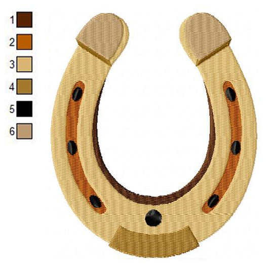 Happy Saint Patrick's Day Horse Shoe Machine Embroidery Digitized Design Files