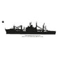 USS Charleston LKA-113 Ship Silhouette Machine Embroidery Digitized Design Files