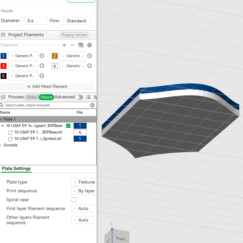 US Air Force USAF E9 1st Sergeant, E9 Chief Master Sergeant, E9 Command Chief Master Sergeant Rank Insignia Emblem 3D STL Files 3D Printing Using 3D Printer Machines