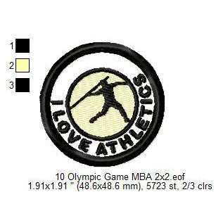 Olympic Sports Athletics Hurdling Acrobatic Gymnastics Badminton Baseball5 Beach Handball Volleyball Wrestling Silhouette Machine Embroidery Digitized Design Files