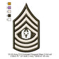 US Army E-8 Master Sergeant E-9 Command Sergeant Major Insignia Symbols Emblems Patches Machine Embroidery Digitized Design Files