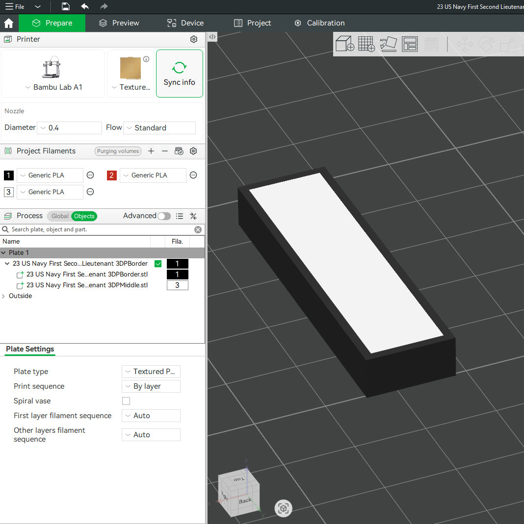 US Navy First Second Lieutenant Pattie Officer Insignia Emblem Symbols 3D STL Files For 3D Printing Using 3D Printer Machines (Copy)