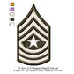 US Army E-9 Sergeant Major E-9 Sergeant Major Of The Army Insignia Symbols Emblems Patches Machine Embroidery Digitized Design Files