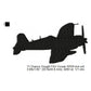 Chance Vought F4U Corsair, Grumman TBF Avenger, Grumman F4F Wildcat, Consolidated PBY Catalina, Douglas SBD Dauntless WWII US Navy Aircrafts Silhouette Set Machine Embroidery Digitized Design Files (Copy)