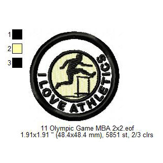 Olympic Sports Athletics Hurdling Acrobatic Gymnastics Badminton Baseball5 Beach Handball Volleyball Wrestling Silhouette Machine Embroidery Digitized Design Files