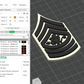 US Army Military E-9 Sergeant Major E-9 Sergeant Major Of The Army Officer Insignia Emblem Symbols 3D STL Files For 3D Printing Using 3D Printer Machines