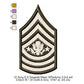 US Army E-9 Sergeant Major E-9 Sergeant Major Of The Army Insignia Symbols Emblems Patches Machine Embroidery Digitized Design Files