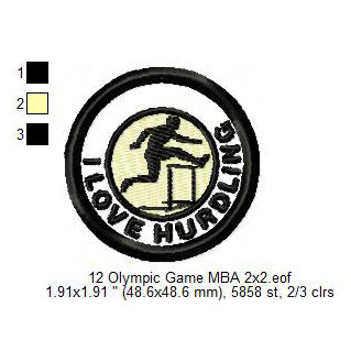 Olympic Sports Athletics Hurdling Acrobatic Gymnastics Badminton Baseball5 Beach Handball Volleyball Wrestling Silhouette Machine Embroidery Digitized Design Files