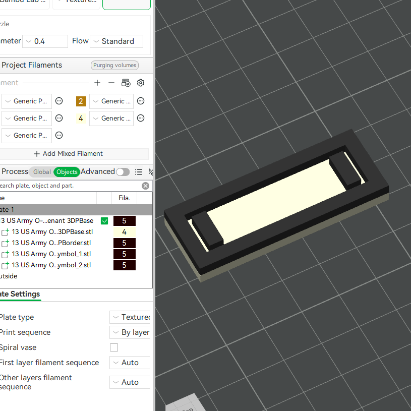 US Army Military O-1 Second 2nd Lieutenant Mess Uniform Officer Insignia Emblem Symbols 3D STL Files For 3D Printing Using 3D Printer Machines