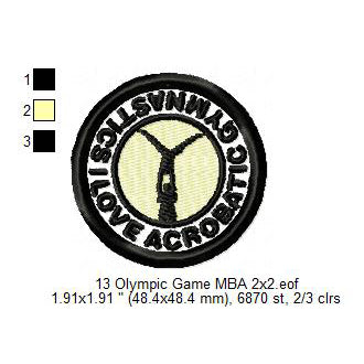 Olympic Sports Athletics Hurdling Acrobatic Gymnastics Badminton Baseball5 Beach Handball Volleyball Wrestling Silhouette Machine Embroidery Digitized Design Files
