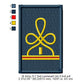US Army O-1 2nd Second Lieutenant Mess Uniform Insignia Symbols Emblems Patches Machine Embroidery Digitized Design Files