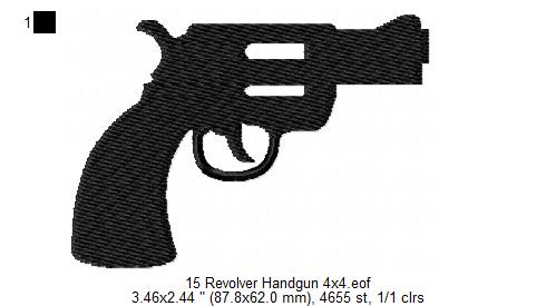 USA Popular Weapons Guns Rifles Silhouette Shadow Machine Embroidery Digitized Design Files | Dst | Pes | Hus | VP3 (Copy)