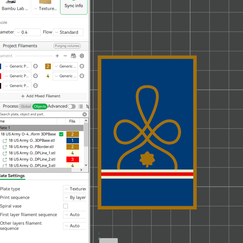 US Army Military O-4 Major Mess Uniform Officer Insignia Emblem Symbols 3D STL Files For 3D Printing Using 3D Printer Machines