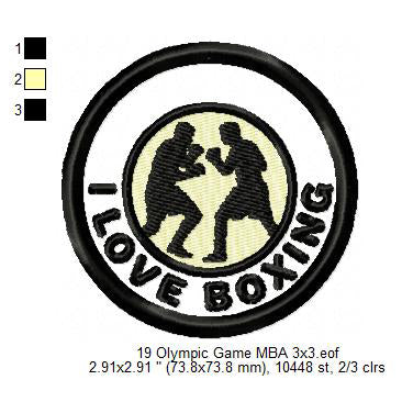 Olympic Sports Boxing Breaking Climbing Cycling BMX Racing Cycling Road Diving Equestrian Fencing Futsal Football Silhouette Badges Patches Machine Embroidery Digitized Design Files