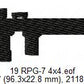 USA Popular Weapons Guns Rifles Silhouette Shadow Machine Embroidery Digitized Design Files | Dst | Pes | Hus | VP3 (Copy)