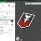 US Navy Hospital Corpsman HM1 Petty Officer Insignia Symbols 3D STL Files For 3D Printing Using 3D Printer Machines
