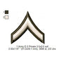 US Army E-2 Private E-3 Private 1st First Class Military  Insignia Symbols Emblems Patches Machine Embroidery Digitized Design Files