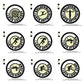 Olympic Sports Artistic Gymnastic Athletics Sprint High Long Jump Archery Silhouette Machine Embroidery Digitized Design Files