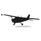 Cessna 172 Skyhawk, T-6 Texan, Th-73 Thrasher, T-54 Marlin US Navy Aircrafts Silhouette Set Machine Embroidery Digitized Design Files