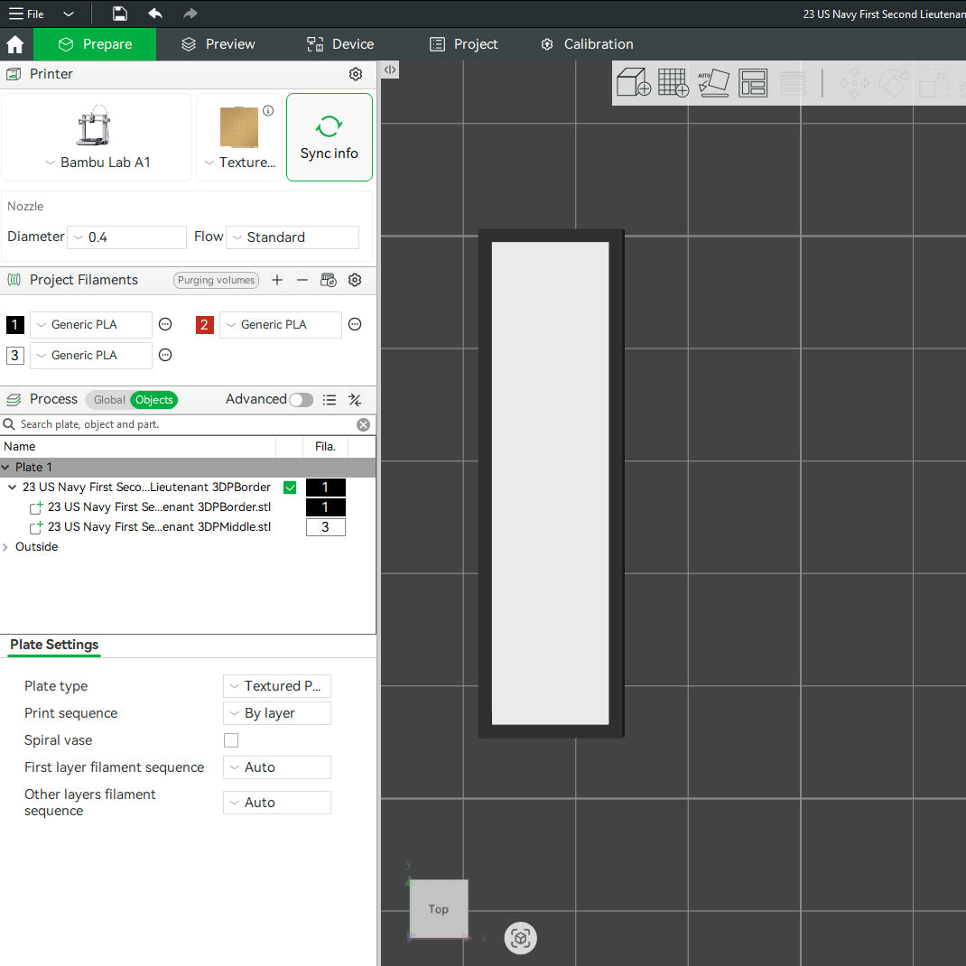 US Navy First Second Lieutenant Pattie Officer Insignia Emblem Symbols 3D STL Files For 3D Printing Using 3D Printer Machines (Copy)