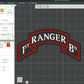 US Army 1st Ranger Bn Battalion Officer Insignia Emblem Symbols 3D STL Files For 3D Printing Using 3D Printer Machines