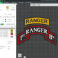 US Army 1st Ranger Bn Ranger Battalion Officer Insignia Emblem Symbols 3D STL Files For 3D Printing Using 3D Printer Machines