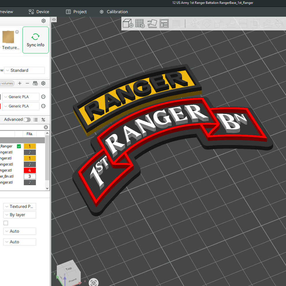 US Army 1st Ranger Bn Ranger Battalion Officer Insignia Emblem Symbols ...