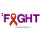 Hand CRPS Awareness Fight Ribbon Slogans Machine Embroidery Digitized Design Files