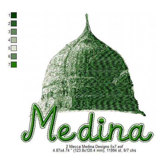 Rawdah Riyazul Jannah The Garden Masjid Al Nawabi Medina Machine Embroidery Digitized Design Files