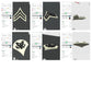 US Army Military E-4 Corporal E-4 Specialist Officer Insignia Emblem Symbols 3D STL Files For 3D Printing Using 3D Printer Machines