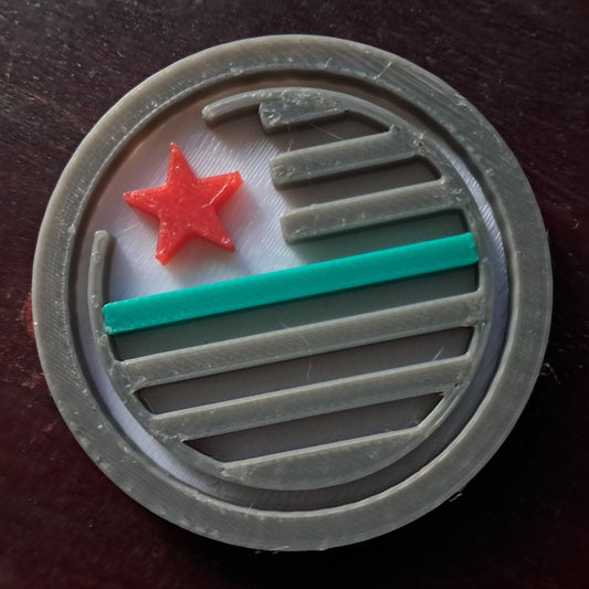 Thin Blue Line Police Officer MBA Merit Badges 3D STL Files For 3D Printing Using 3D Printer Machines