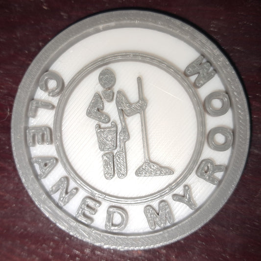 Cleaned My Room MBA Merit Badges 3D STL Files For 3D Printing Using 3D Printer Machines