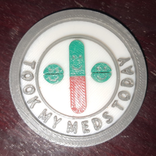 Took My Meds Today MBA Merit Badges 3D STL Files For 3D Printing Using 3D Printer Machines