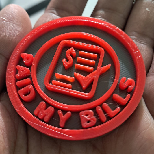 Paid My Bills Daily Life MBA Merit Badges 3D STL Files For 3D Printing Using 3D Printer Machines