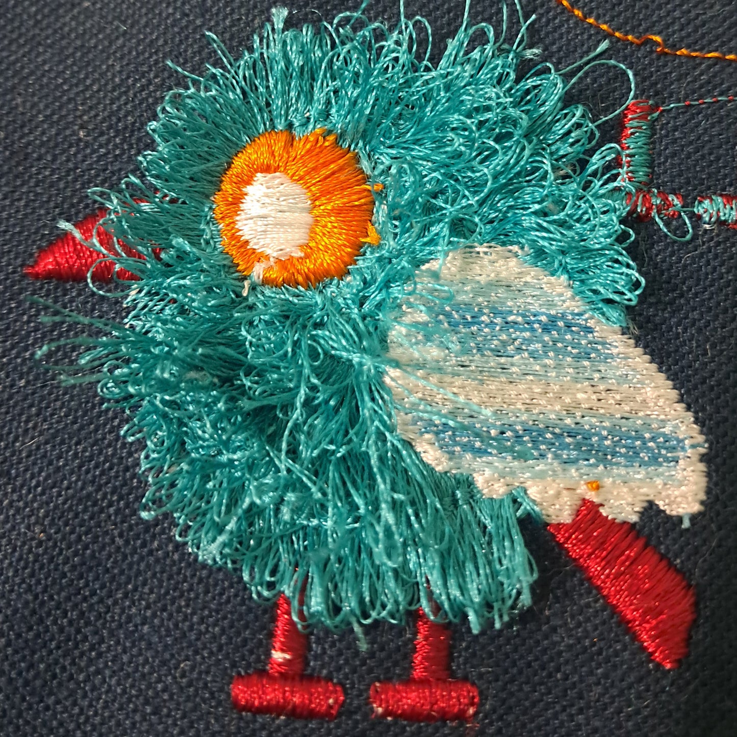 Fringe Little Cute Bird Machine Embroidery Digitized Design Files