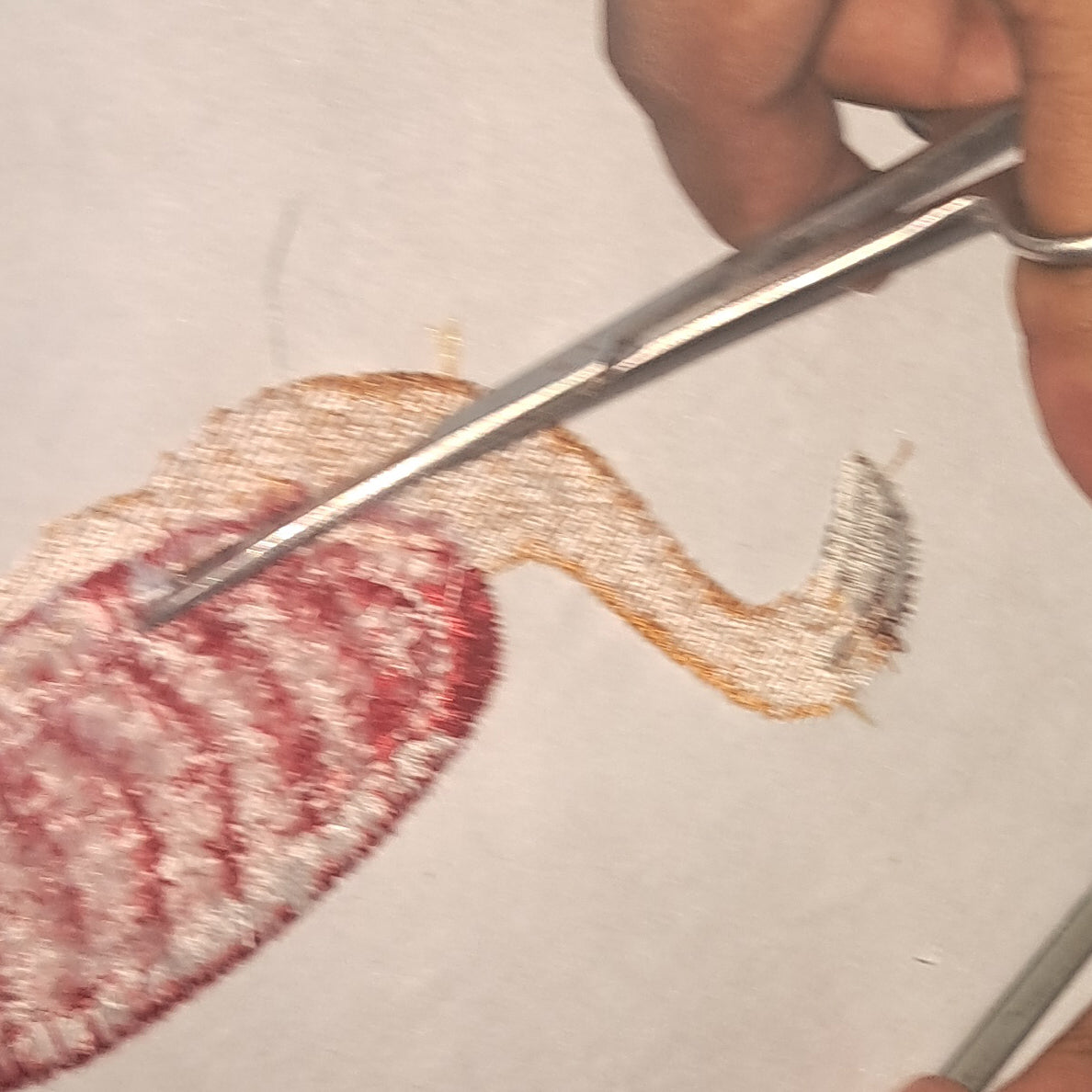 Fringe Flamingo Bird Machine Embroidery Digitized Design Files