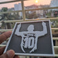Leonel Messi LM10 Celebration Penalty Silhouette 3D STL Files For 3D Printing Using 3D Printer Machines