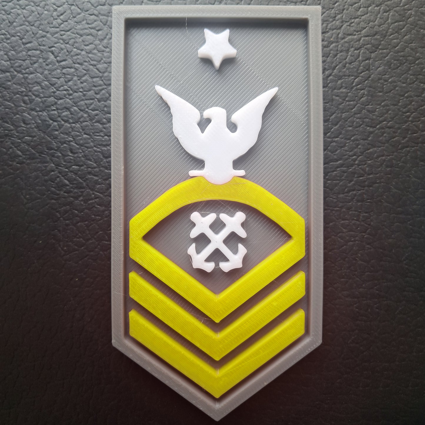 US Navy Senior Chief Petty Officer Insignia Symbols 3D STL Files For 3D Printing Using 3D Printer Machines