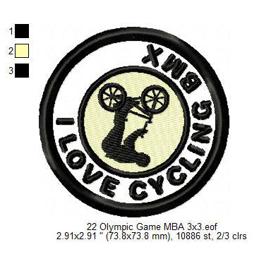 Olympic Sports Boxing Breaking Climbing Cycling BMX Racing Cycling Road Diving Equestrian Fencing Futsal Football Silhouette Badges Patches Machine Embroidery Digitized Design Files