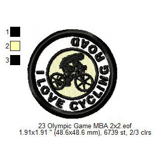 Olympic Sports Boxing Breaking Climbing Cycling BMX Racing Cycling Road Diving Equestrian Fencing Futsal Football Silhouette Badges Patches Machine Embroidery Digitized Design Files