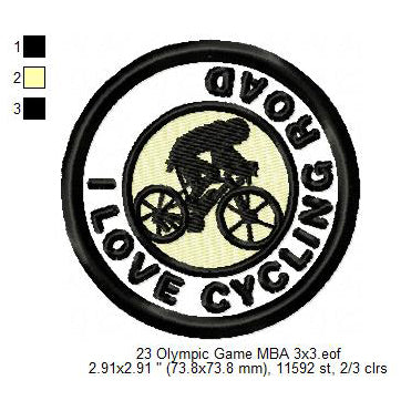 Olympic Sports Boxing Breaking Climbing Cycling BMX Racing Cycling Road Diving Equestrian Fencing Futsal Football Silhouette Badges Patches Machine Embroidery Digitized Design Files