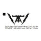 US Navy Fire Control Petty Officer Insignia Patch Machine Embroidery Digitized Design Files
