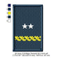 US Army O-8 Major General Mess Uniform Insignia Symbols Emblems Patches Machine Embroidery Digitized Design Files